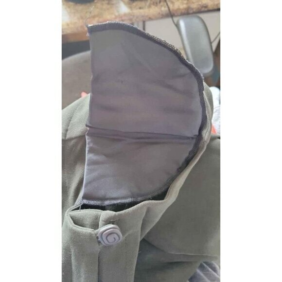 Vintage R&K Original sz 8 Petite 8P dressy blazer jacket green button front EUC - Picture 7 of 9